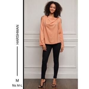 MSRP: $198 | ✨ Harshman Blouse – Size M (fits up to XL | Color: Rose Cloud ✨